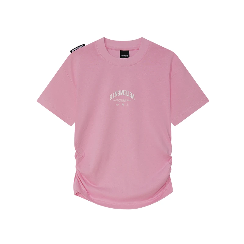 VETEMENTS夏季新款潮女士短袖T恤潮流休闲宽松圆领T恤63352329
