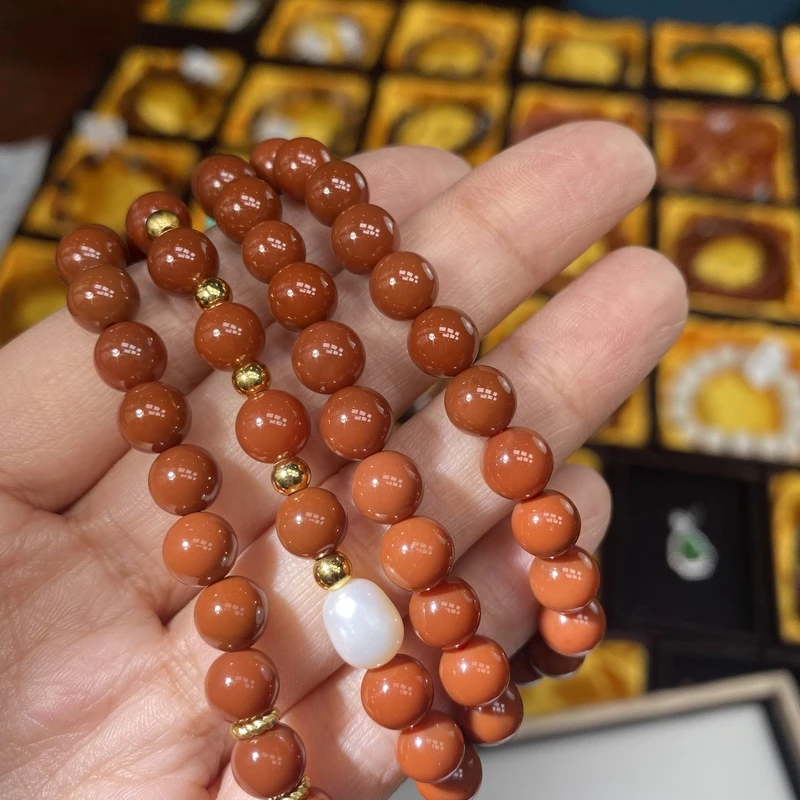 南红项链108卡7F66