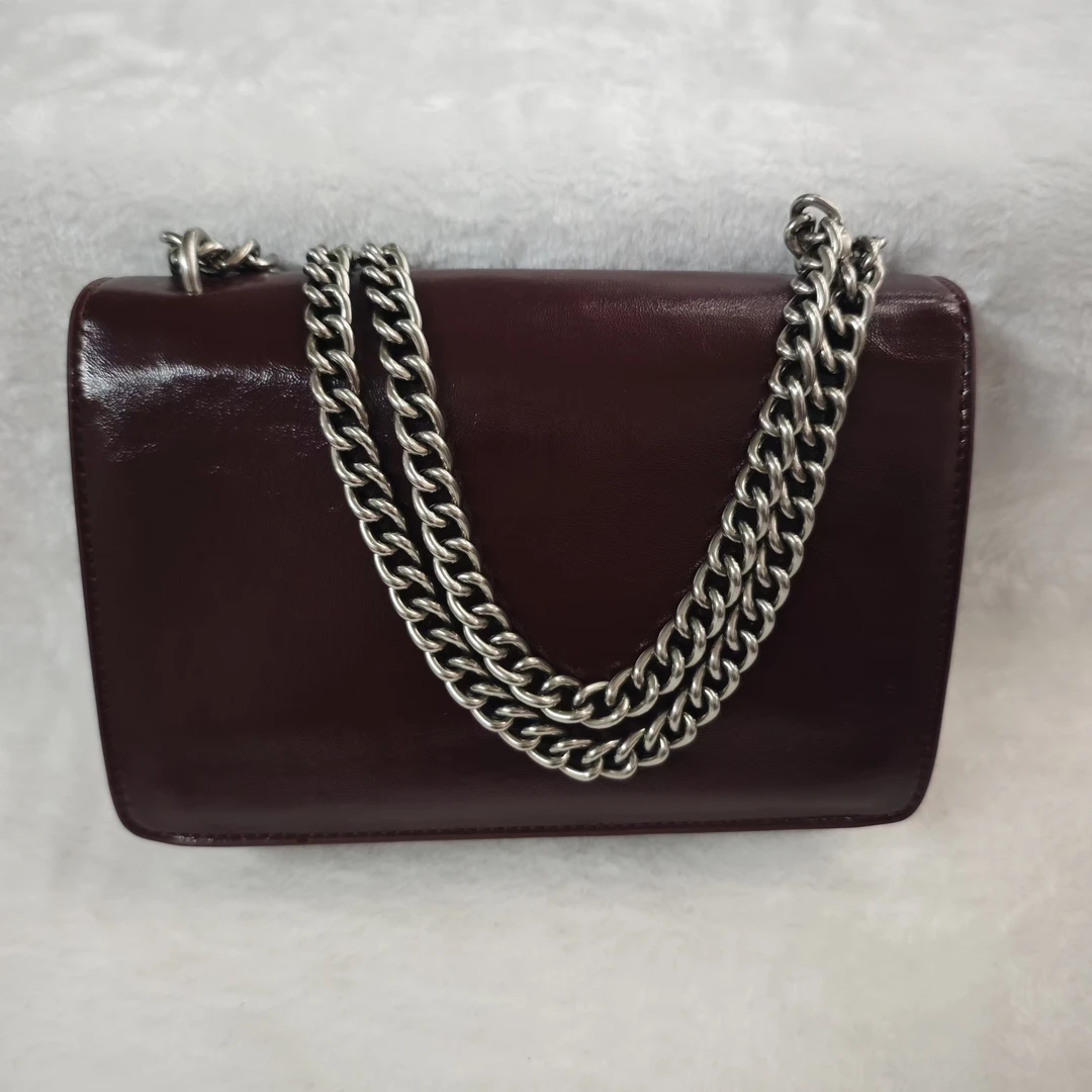 大号安格拉红气质复古链条包