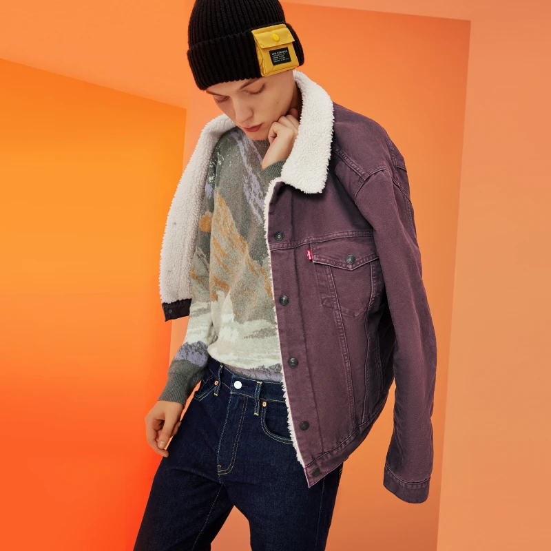 【商场同款】Levi's李维斯男士毛衣针织衫时尚扎染上衣A0731-0004