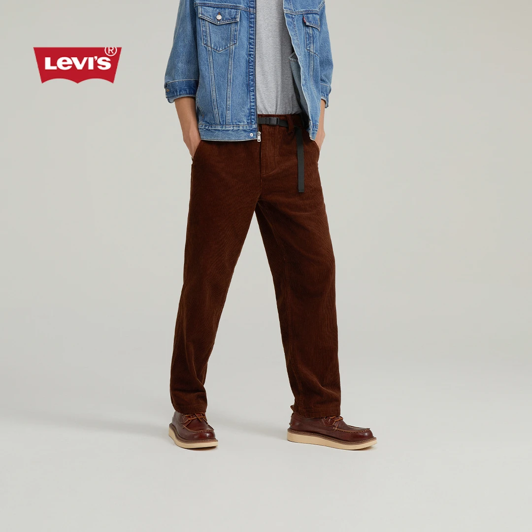 Levi's李维斯秋季男宽松直筒时尚百搭舒适休闲灯芯绒长裤002HW