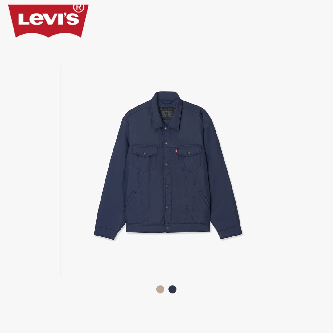 Levi's李维斯情侣同款宽松休闲简约保暖好搭长袖潮夹棉服A6086