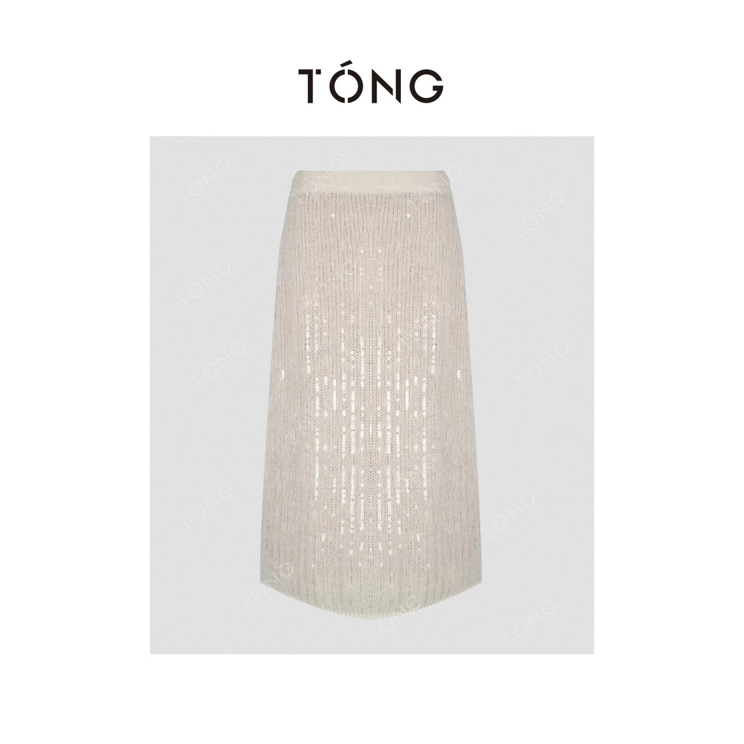 【浮云】 重工柜内衬亮片半裙 GB0020