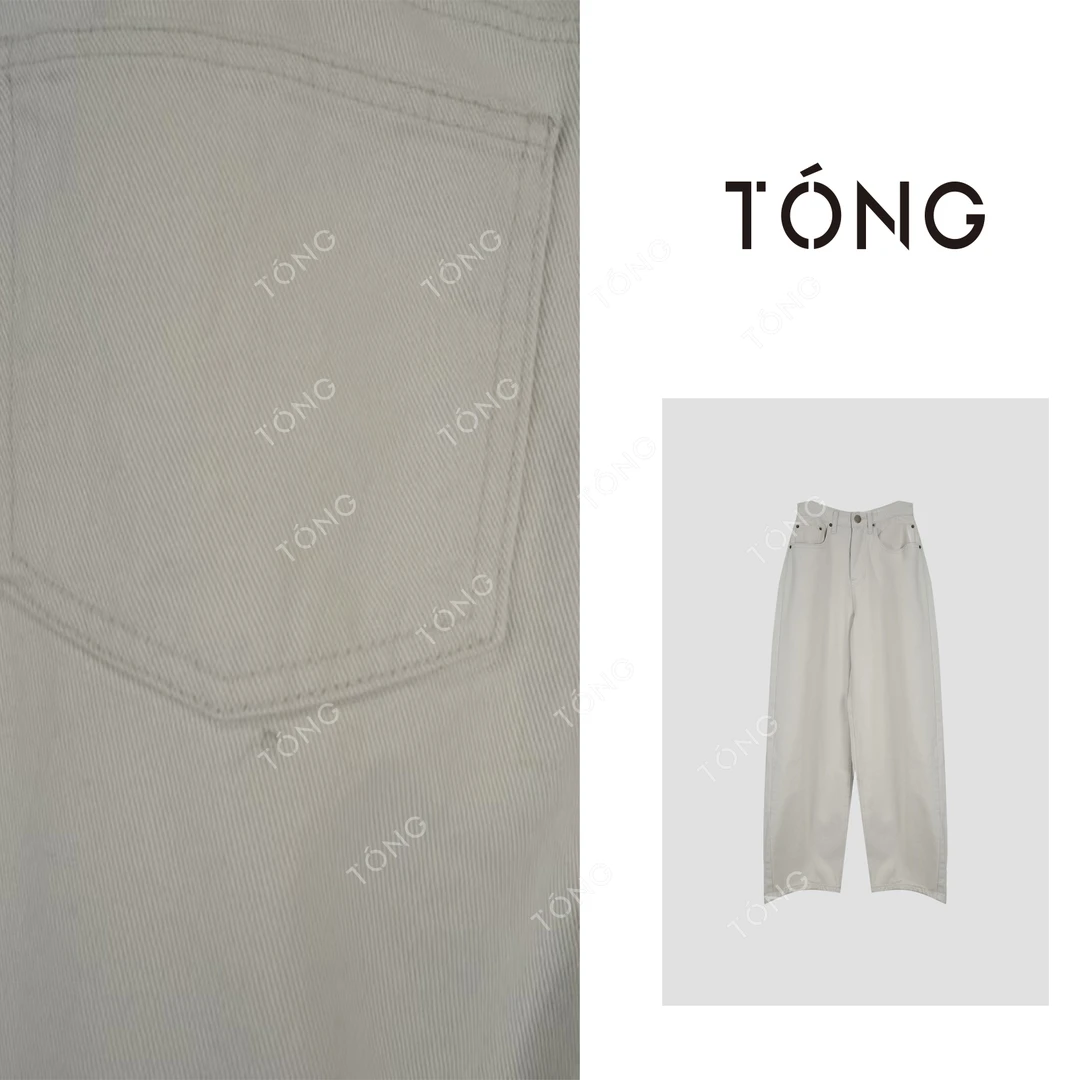 【原色单宁】新品百搭松弛感阔腿直筒牛仔裤 GK034