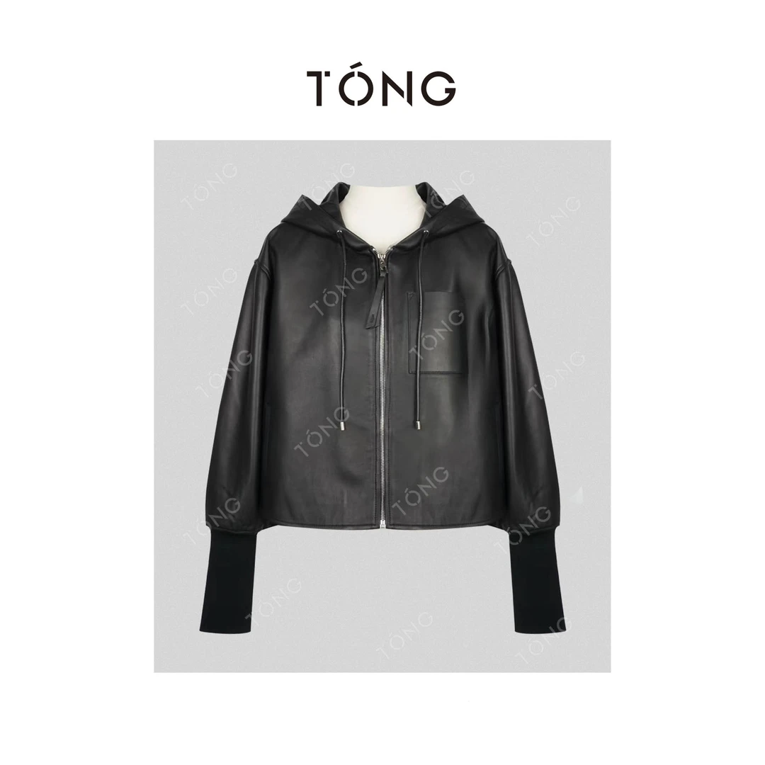 【轻松穿】进口小羊皮定制柜同款皮衣外套 GA0247