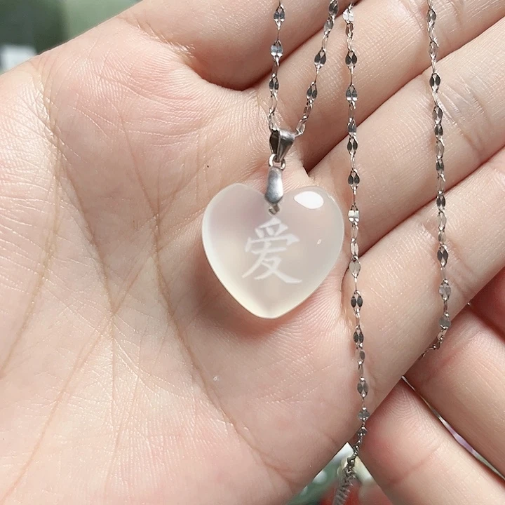 玛瑙/玉髓颈饰银S925镶嵌