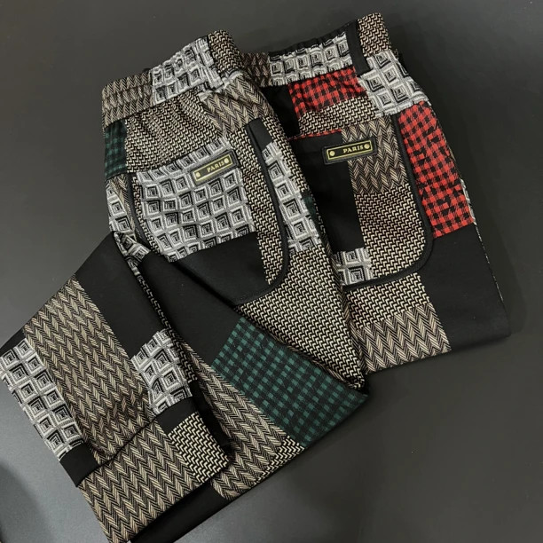 秋冬新款针织棉毛呢花色弹力舒适时尚束脚卫裤【2088】