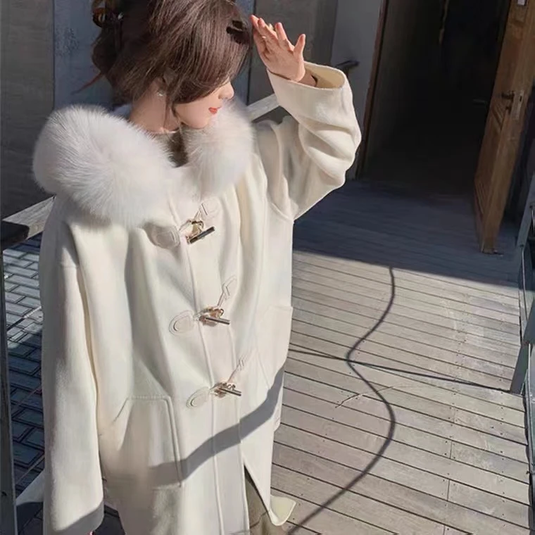 手工缝制气质大衣