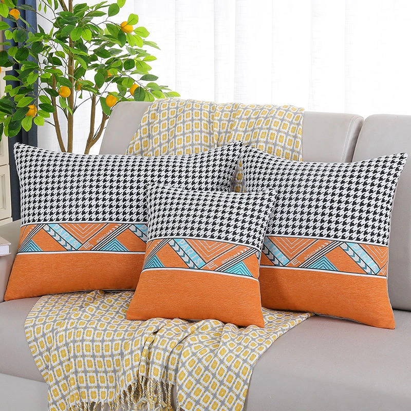 沙发靠背垫客厅抱枕正方形靠枕办公室腰枕沙发靠垫卧室靠枕抱枕套