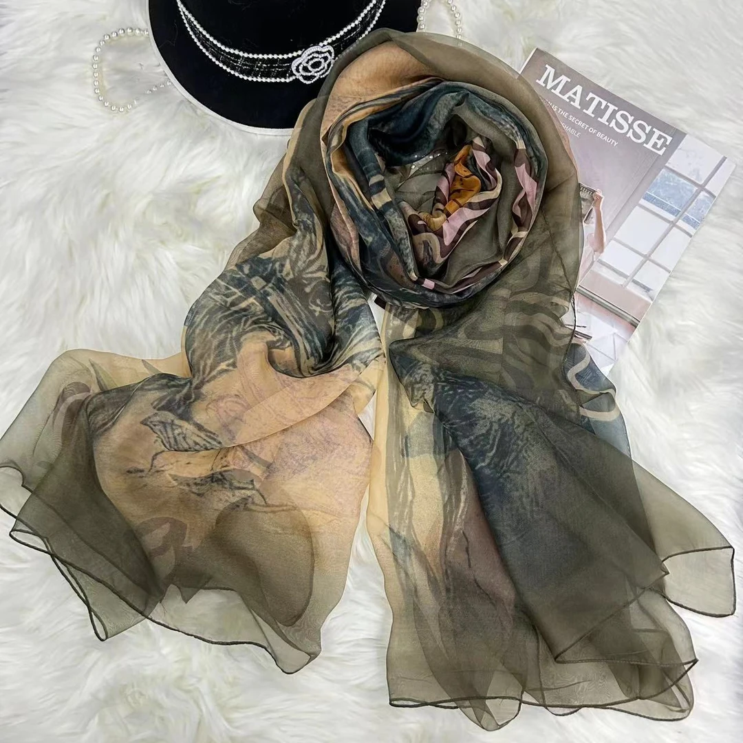 夕彤 1-500优柔纱130X180左右丝巾纱巾