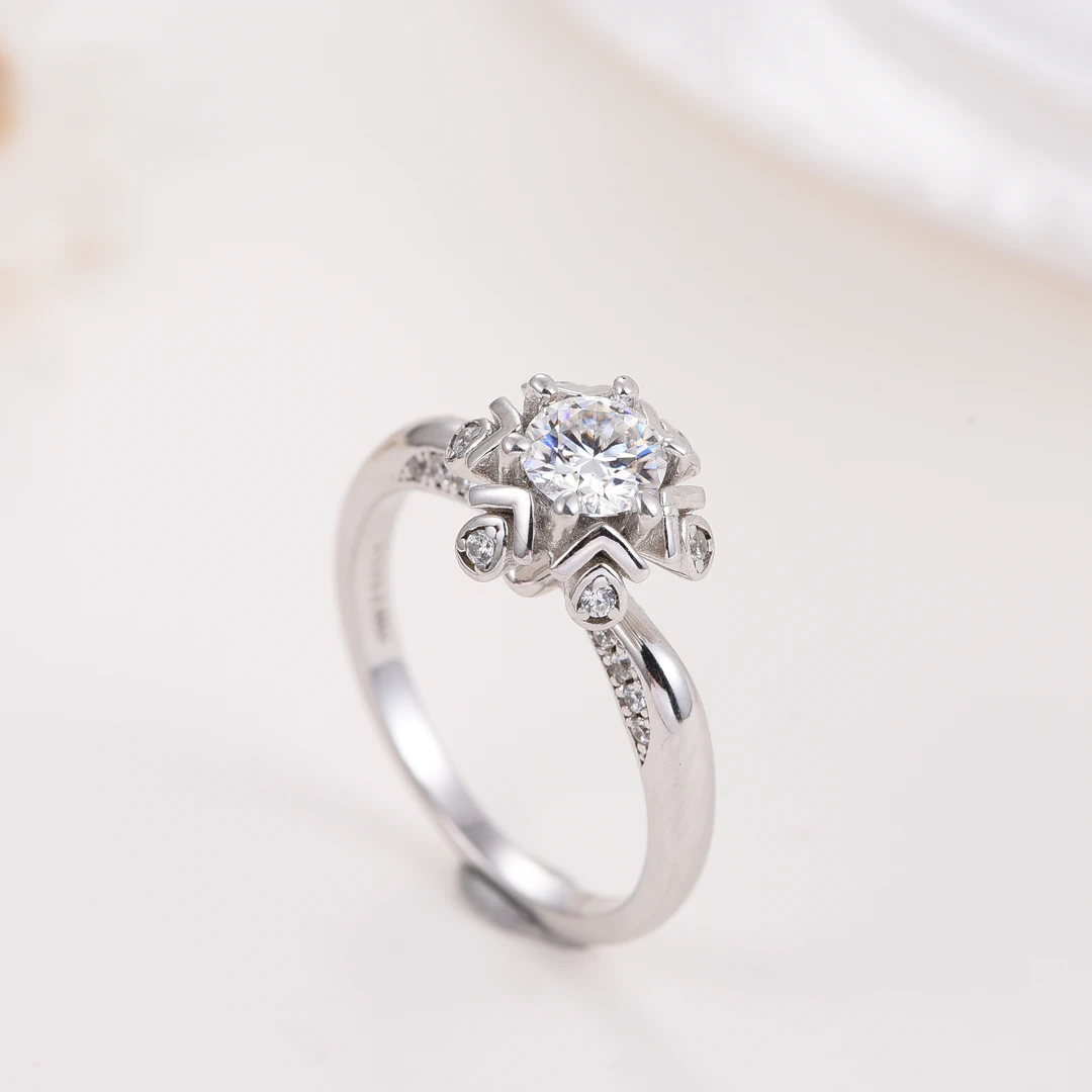 【VM】 法式喷泉 0.5ct 女款戒指