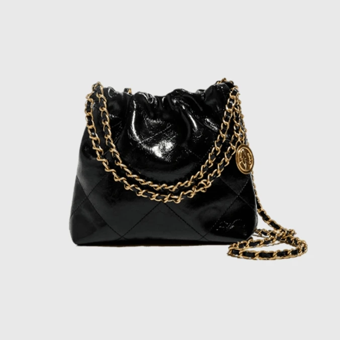 设计师款真皮通勤大容量潮流气质小众百搭手工质感流浪包S100