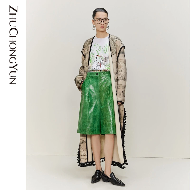 ZHUCHONGYUN春新中式通勤时尚毛呢外套设计师C1DE1551D