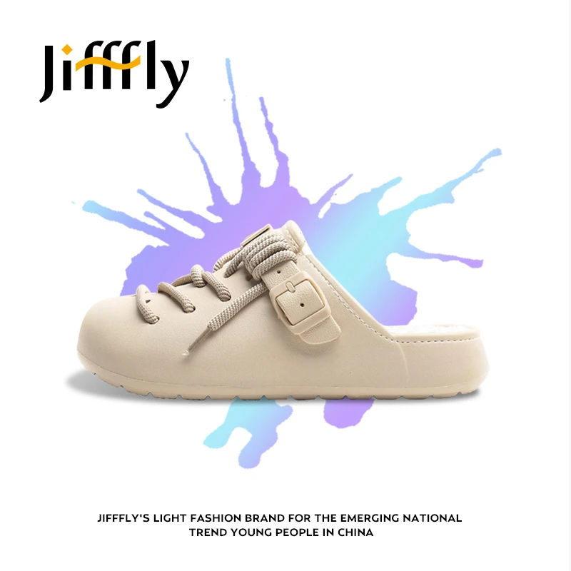 【白小姐展会】Jifffly拖鞋透气防滑洞洞鞋百搭博肯鞋凉拖鞋情侣款