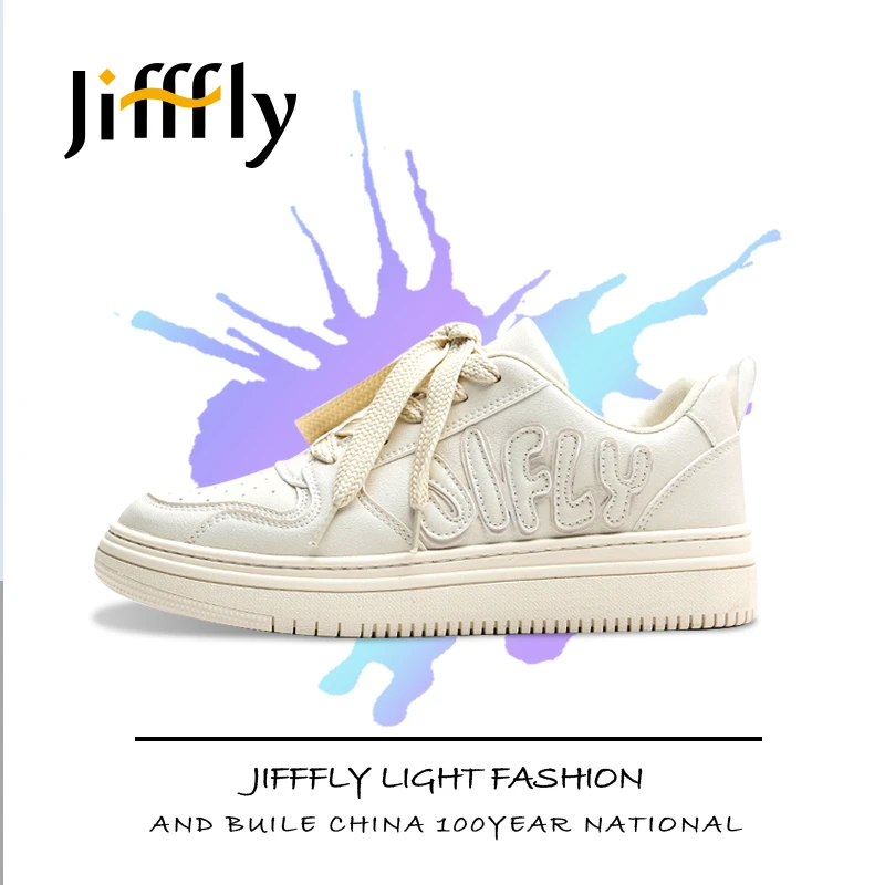 Jifffly潮鞋明星同款小白鞋子情侣国潮板鞋潮流百搭时尚学生简约
