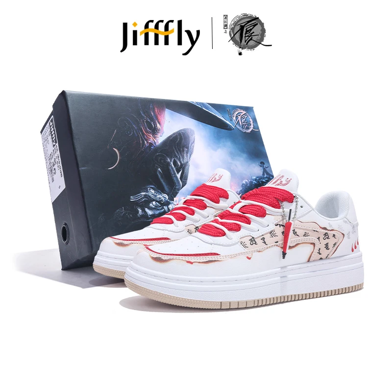 Jifffly&不良人联名款新款男女同款百搭板鞋时尚休闲鞋低帮潮鞋