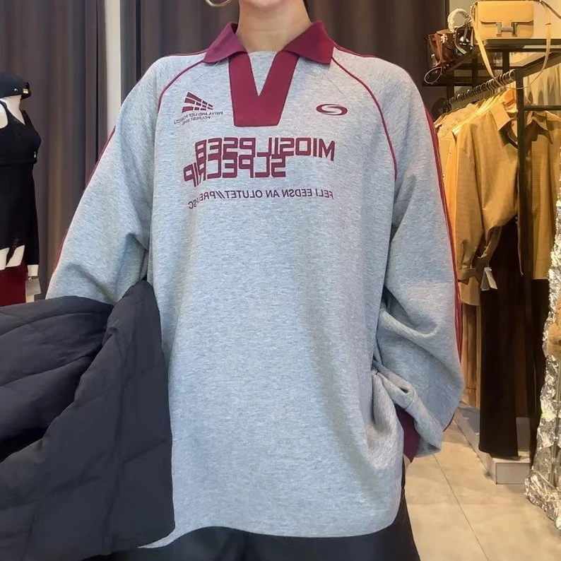 兔兔家学院风半拉链卫衣