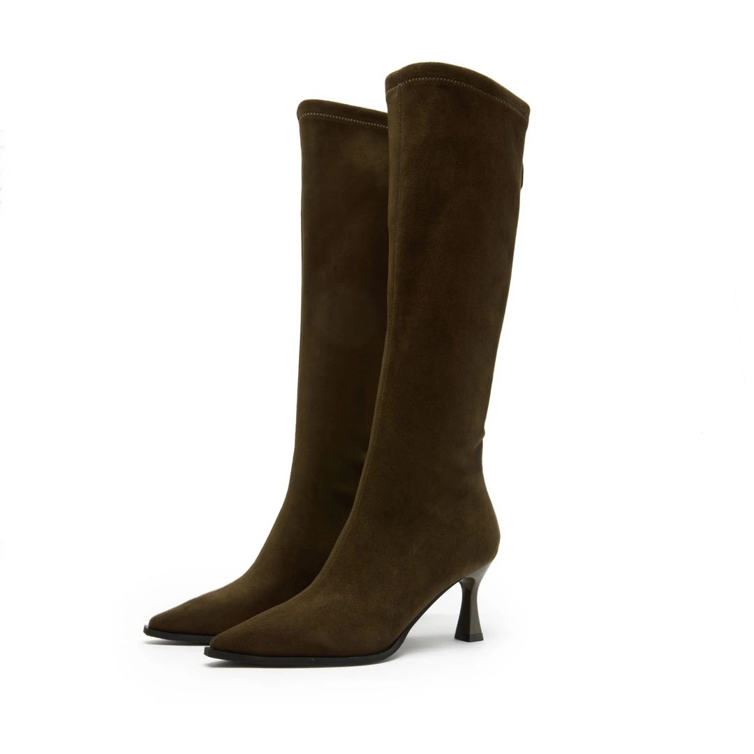 JANEHARLOW设计师秋冬简约百搭时尚长靴J64BQ86678