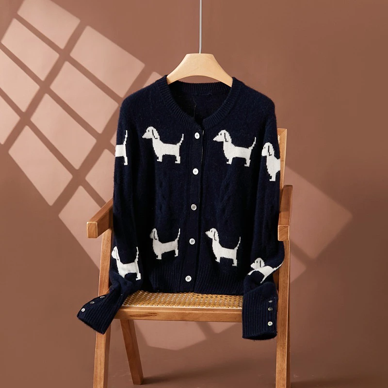 1124   韩版设计款宽松百搭毛衣开衫（S11）