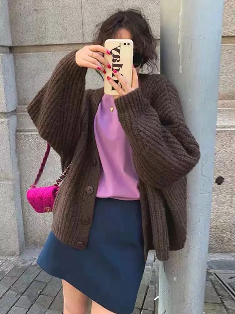 339 韩版马卡龙软糯厚实毛衣外套（J13）