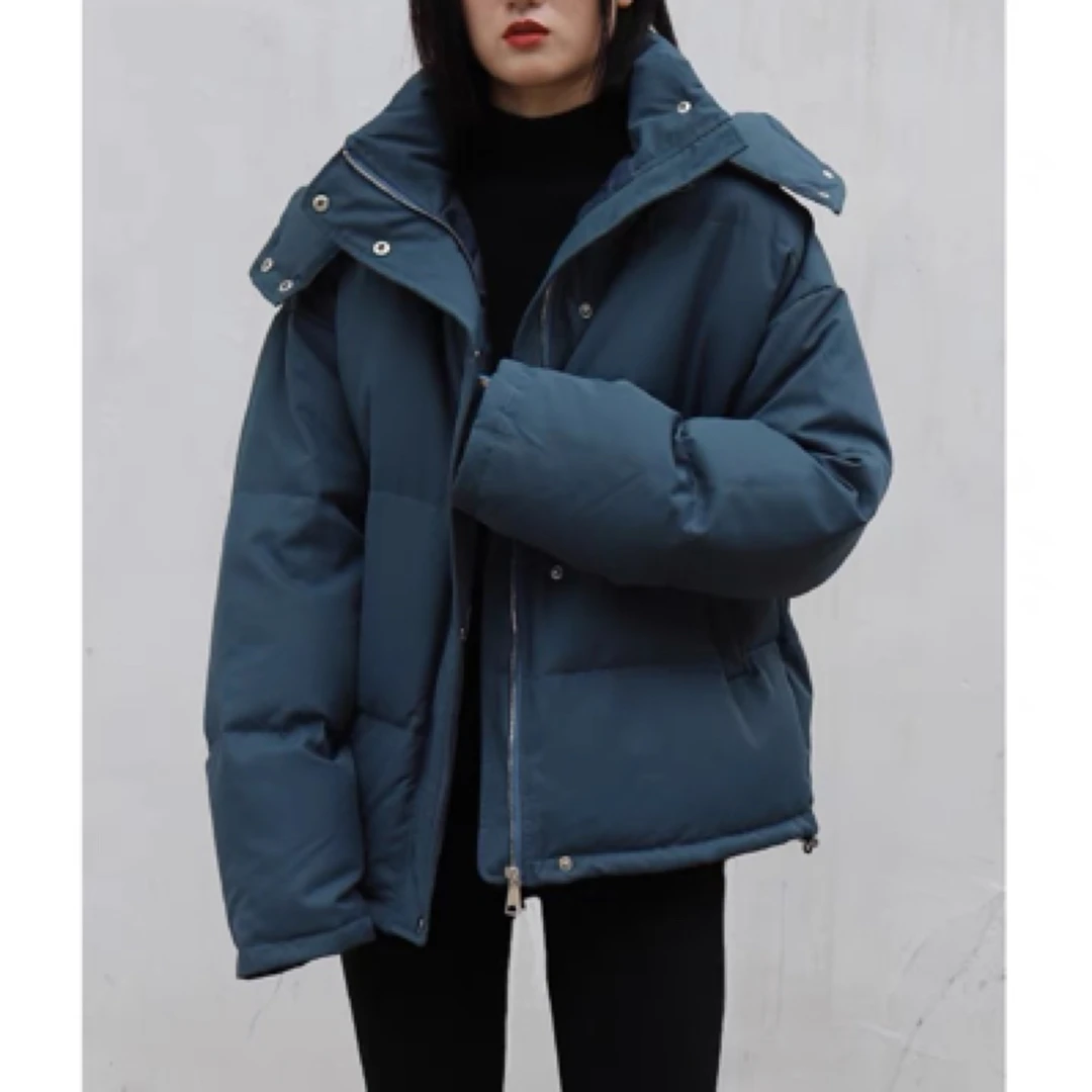 09 宽松韩版简约百搭高级面包服棉服外套（JH30）