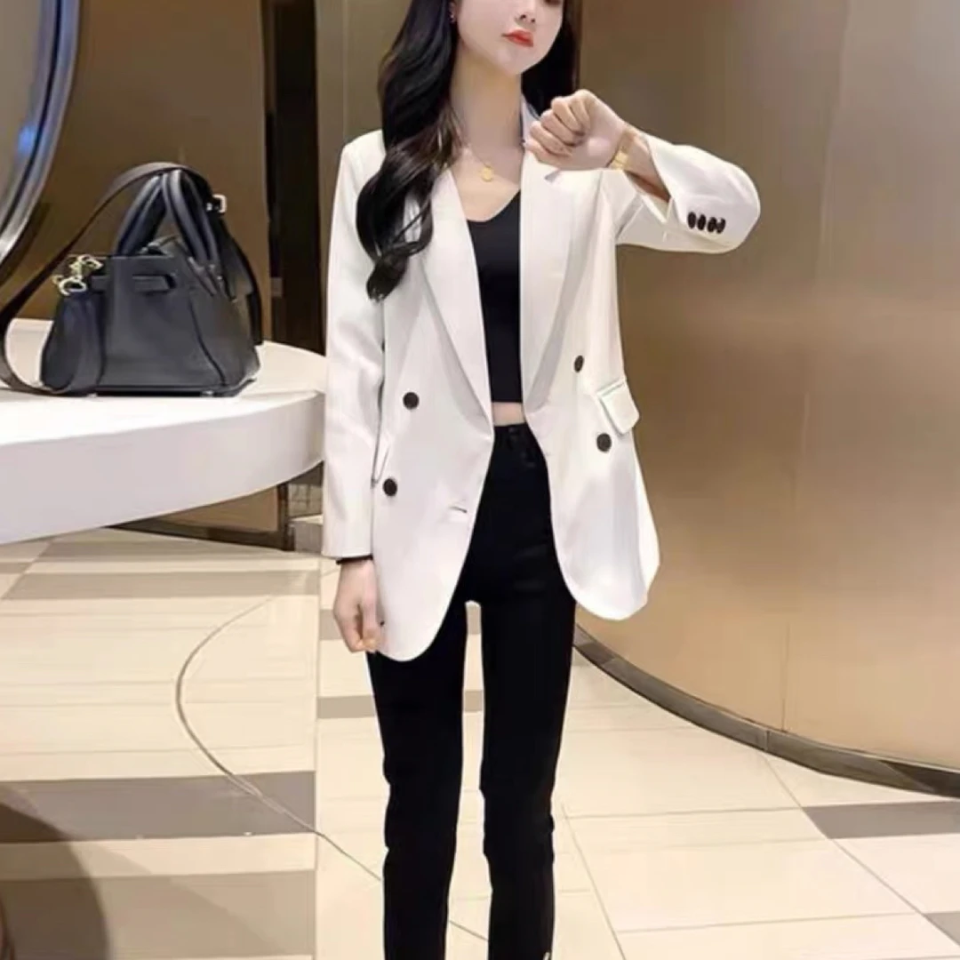 1616  韩版百搭气质宽松西服