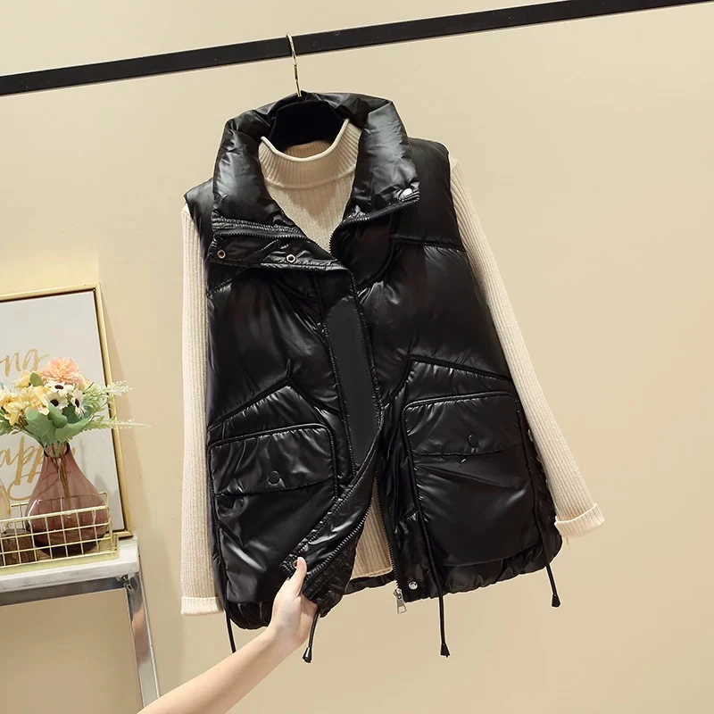 1908  韩系时尚百搭休闲棉服马甲（F21）