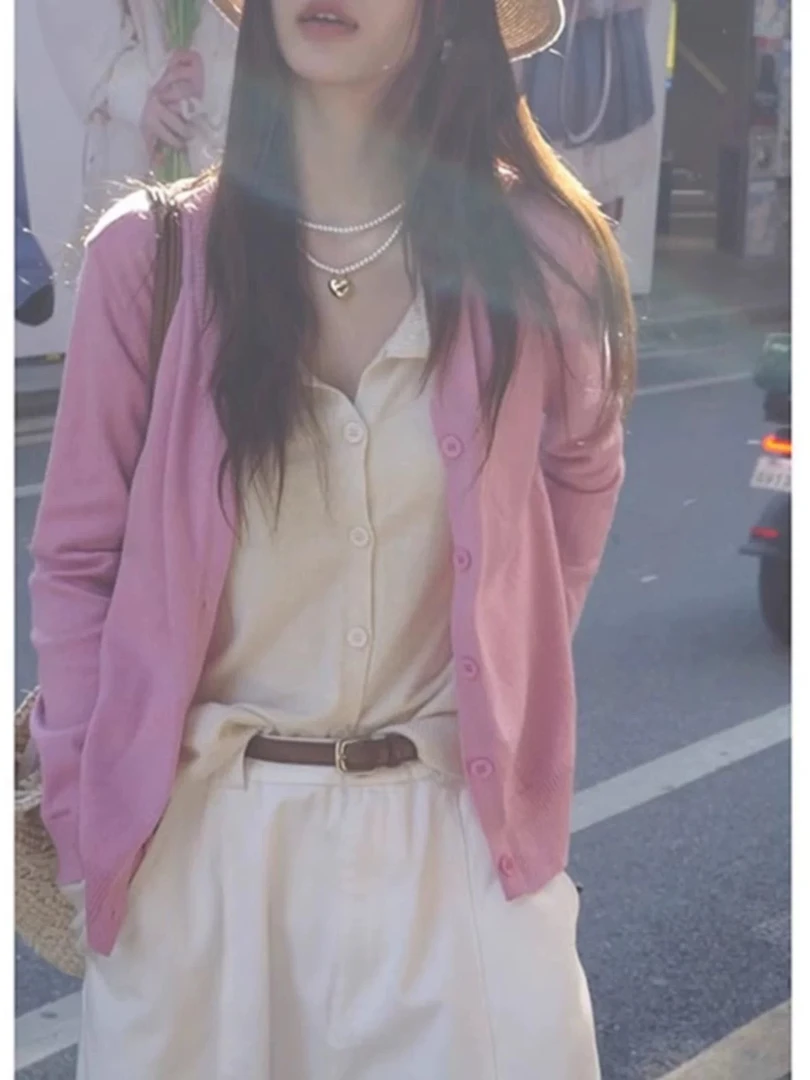 652 马卡龙拼色假两件时尚针织衫（A12）