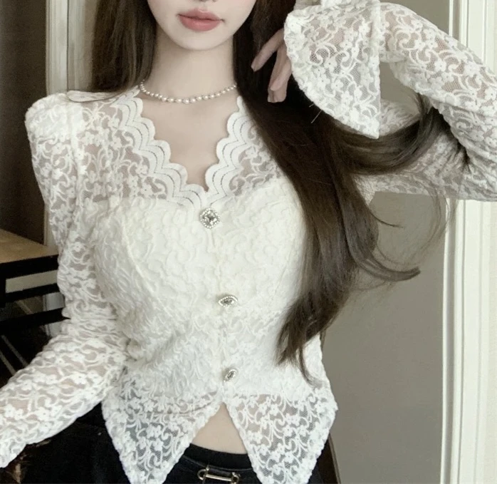 1003【璀璨星河】耀眼系列·三扣款蕾丝长袖（S11）