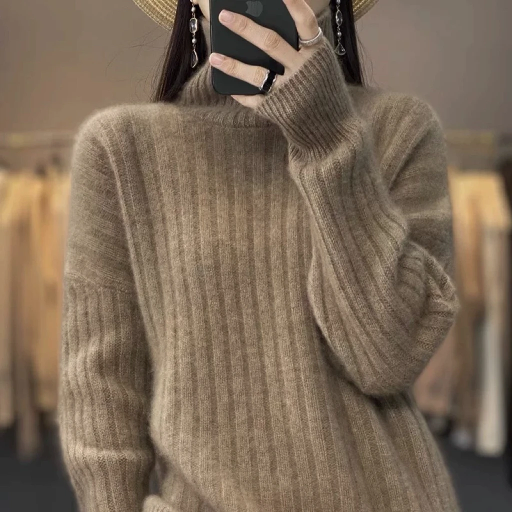 1809  软糯加厚高领纯色百搭毛衣|（D11）