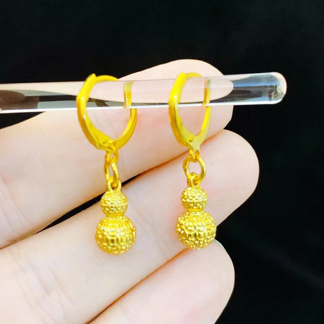 铜合金耳饰 【福禄葫芦】耳扣挂钩耳坠时尚耳饰女简约