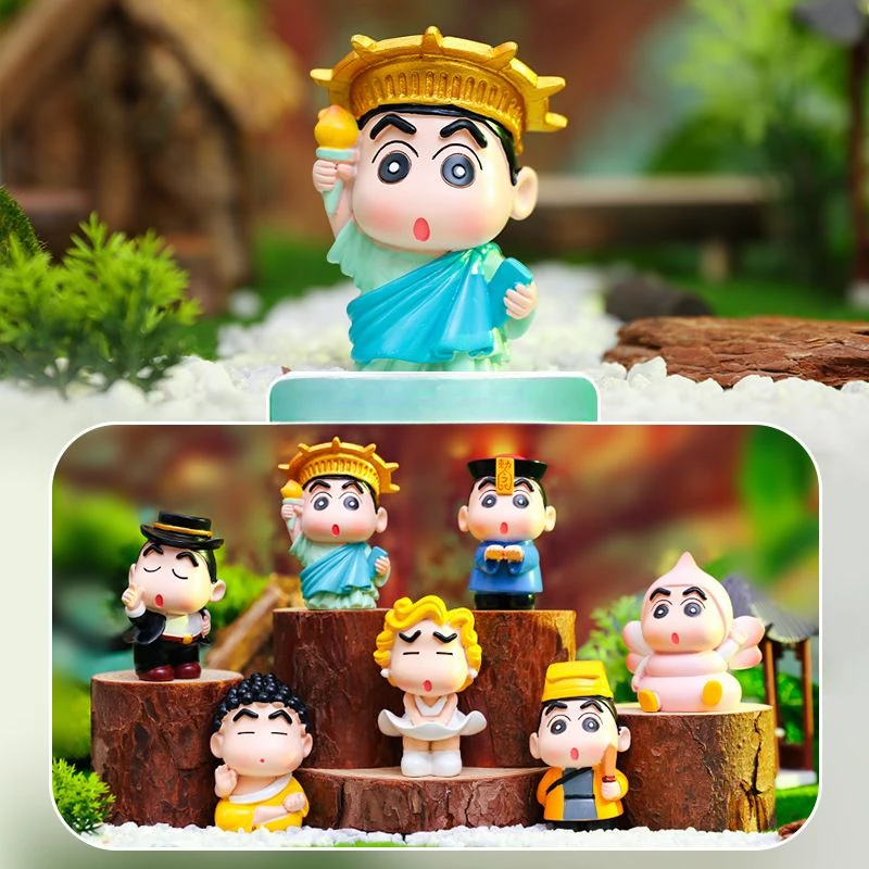 【正版】蜡笔小新的新次元潮玩手办桌面车载摆件送同学惊喜生