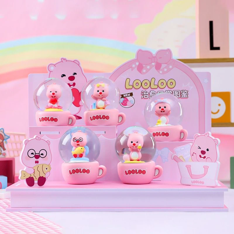 【正版】少女心Loopy露比小粉狸发光水晶球摆件送小孩惊喜生日