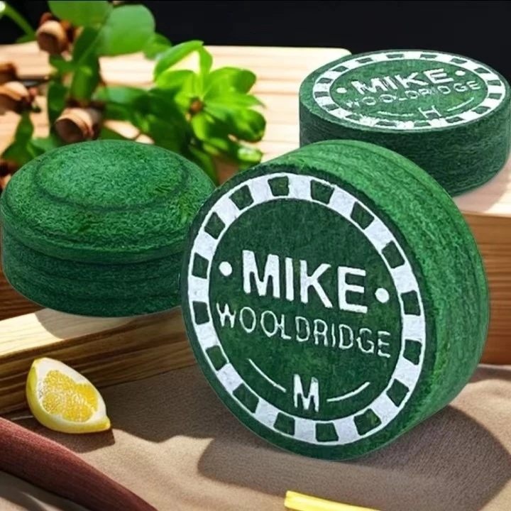 英国进口MIKE绿鬼球杆皮头多层小头杆美式中式斯诺克枪头专业中性