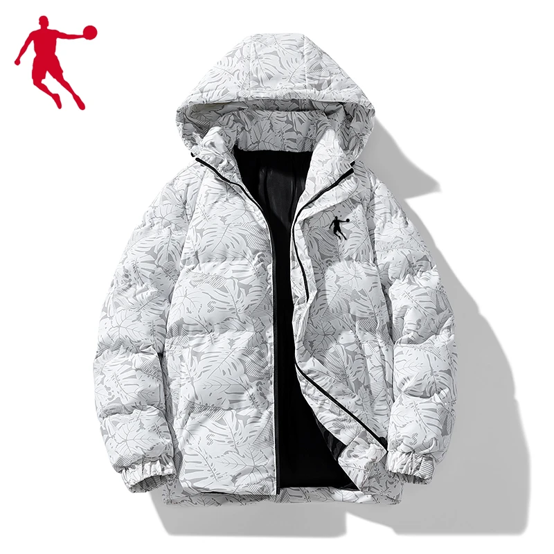 乔丹青年冬季男棉服外套2023新款潮流面包服加厚保暖宽松棉袄男士