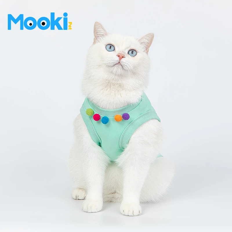 mookipet狗狗猫咪衣服夏季雪纳瑞比熊法斗小泰迪背心夏天夏装薄款