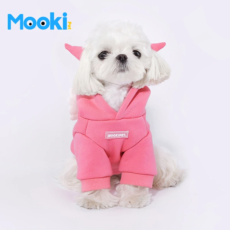 mookipet秋冬新品宠物衣服秋冬比熊约克夏法斗猫咪加绒卫衣