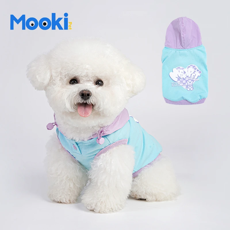 mookipet宠物狗狗夏天衣服薄款比熊雪纳瑞法斗猫咪夏季小型犬背心