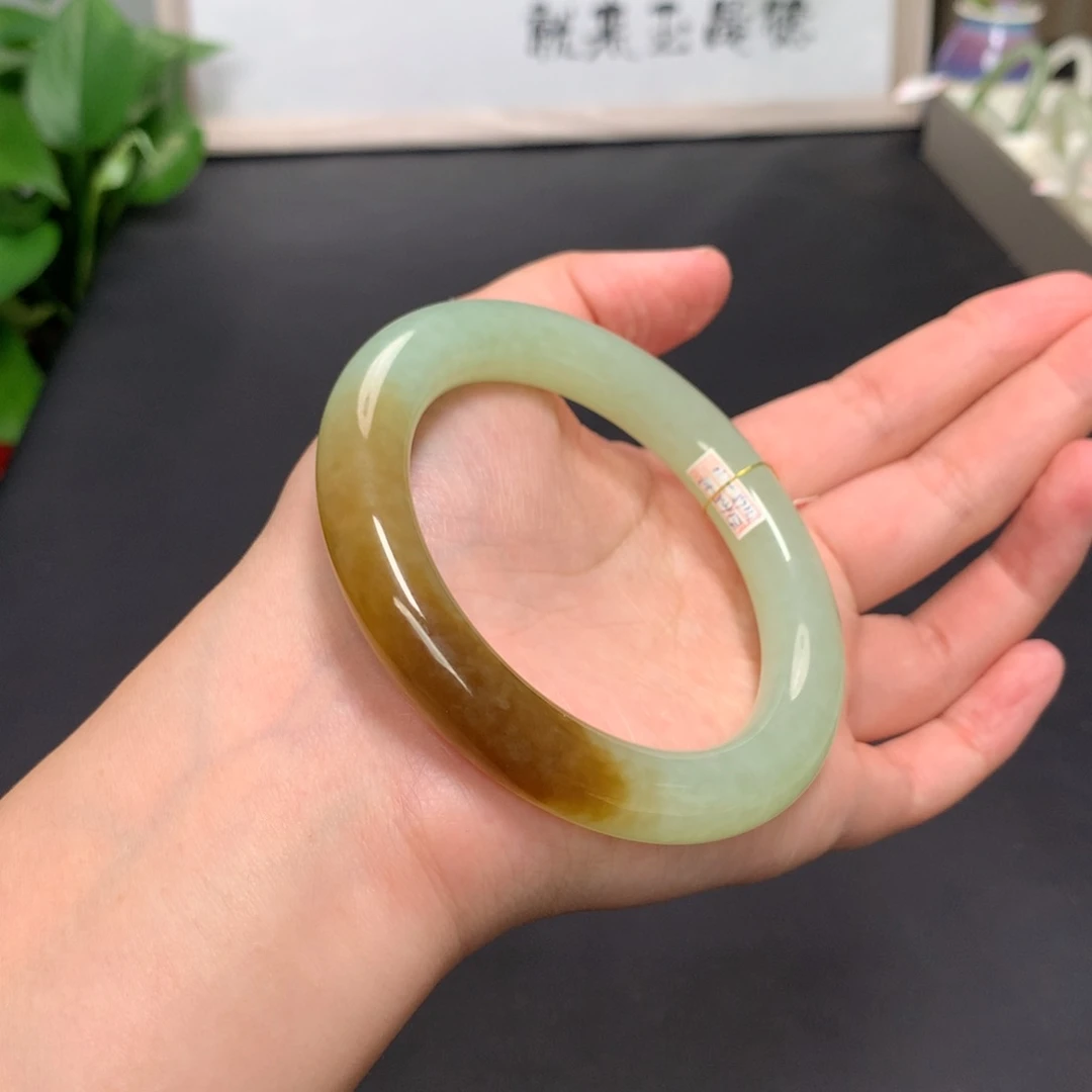 和田玉手镯未镶嵌58
