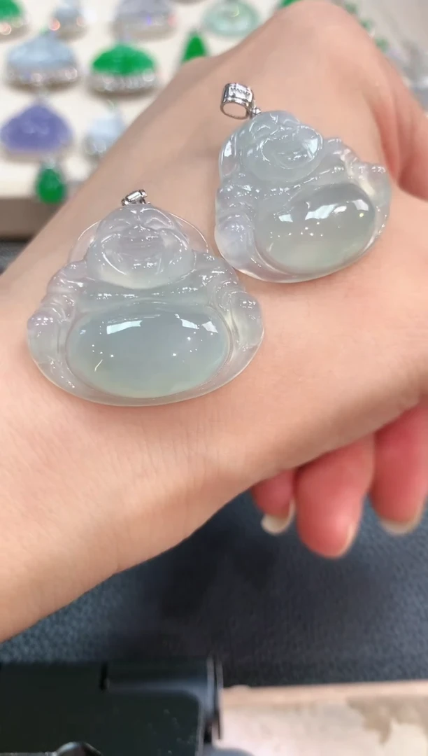 【闪购商品】翡翠吊坠(不含链)18K金镶嵌v1多样性一件发货
