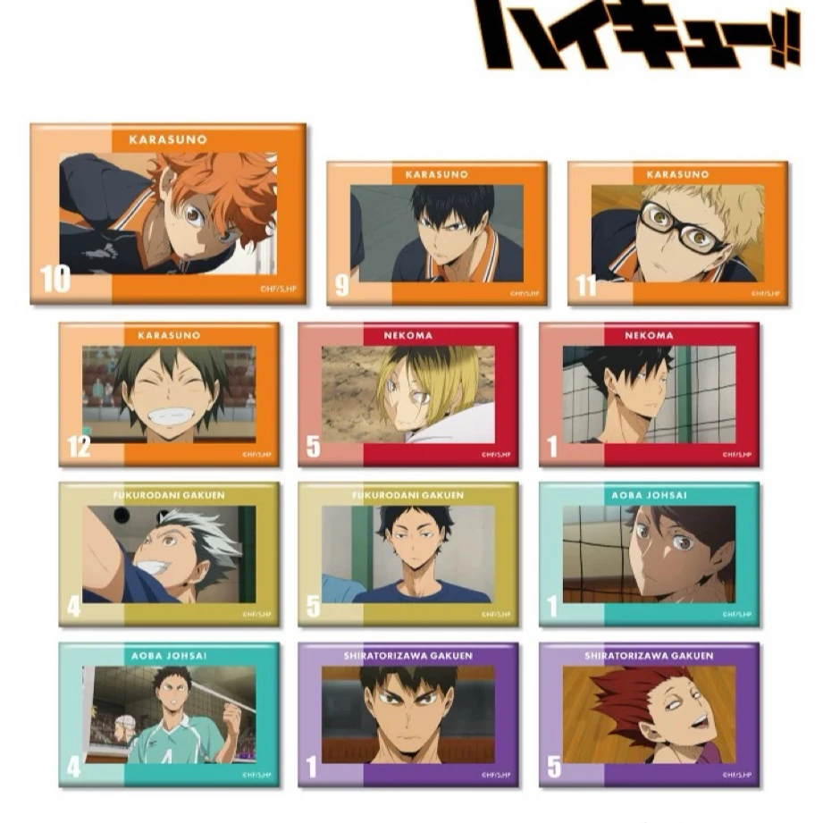 【现货】排球少年场面写方徽章vol.2 全8种 日版正版