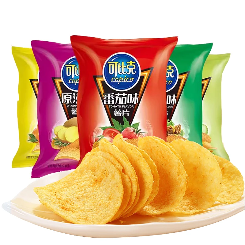 可比克薯片经典多口味薯片32g袋装休闲食品网红爆款解馋小零食