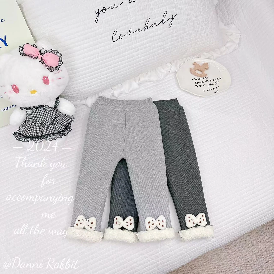 2024冬季可爱百搭糕糕绒保暖加绒打底裤 D-H126