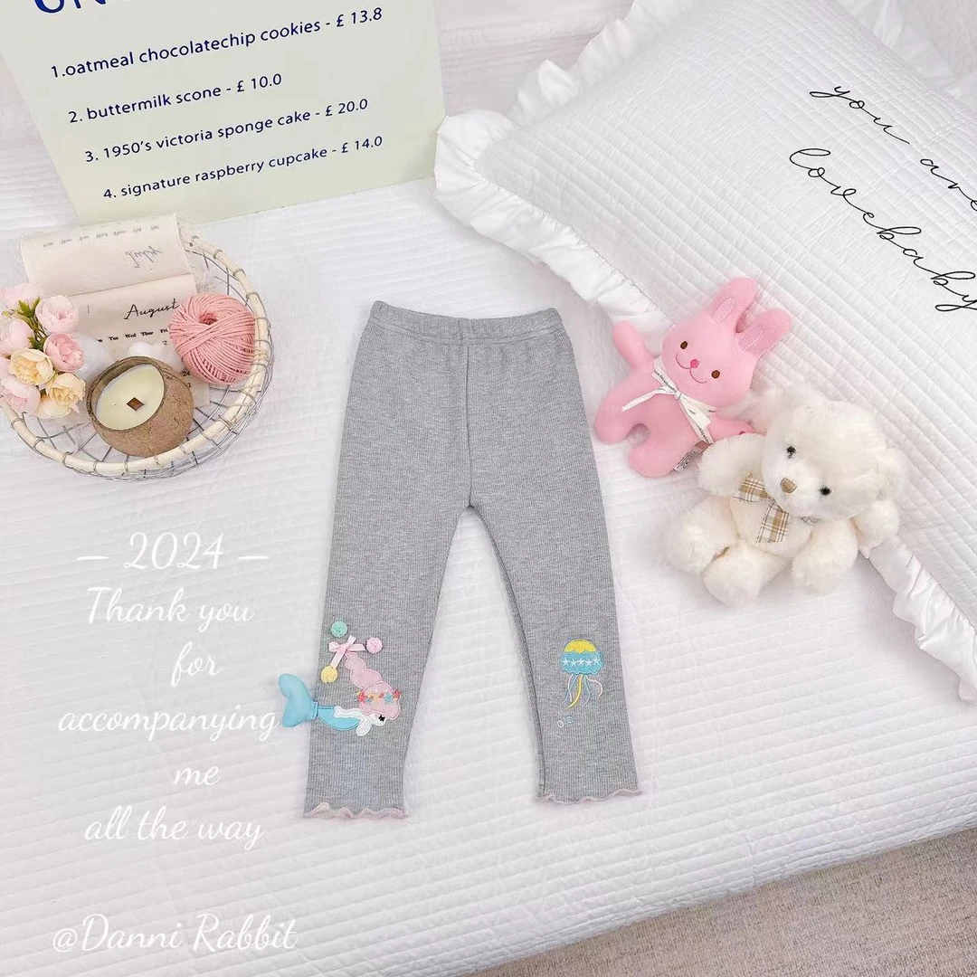 2024冬季新品女童加绒美人鱼打底裤 D-Z189