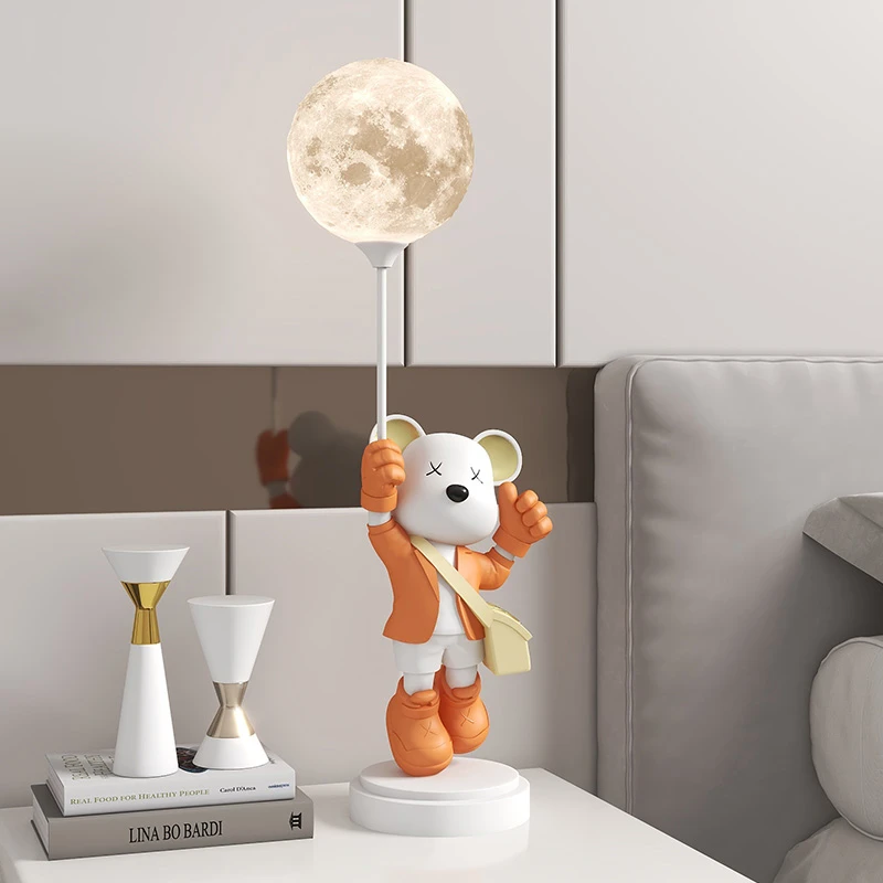 网红暴力熊卡通公仔桌面摆件家居饰品客厅电视柜酒柜乔迁开业礼品