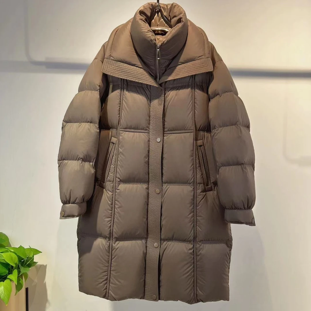 【罗卜姐姐专享】中长款时尚保暖休闲羽绒服  ZY036
