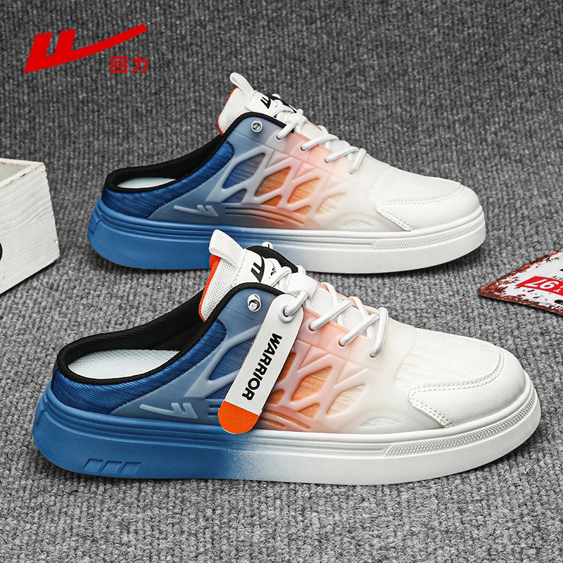 回力男鞋夏季透气潮流百搭网面包头鞋男士轻便防滑耐磨休闲半拖鞋