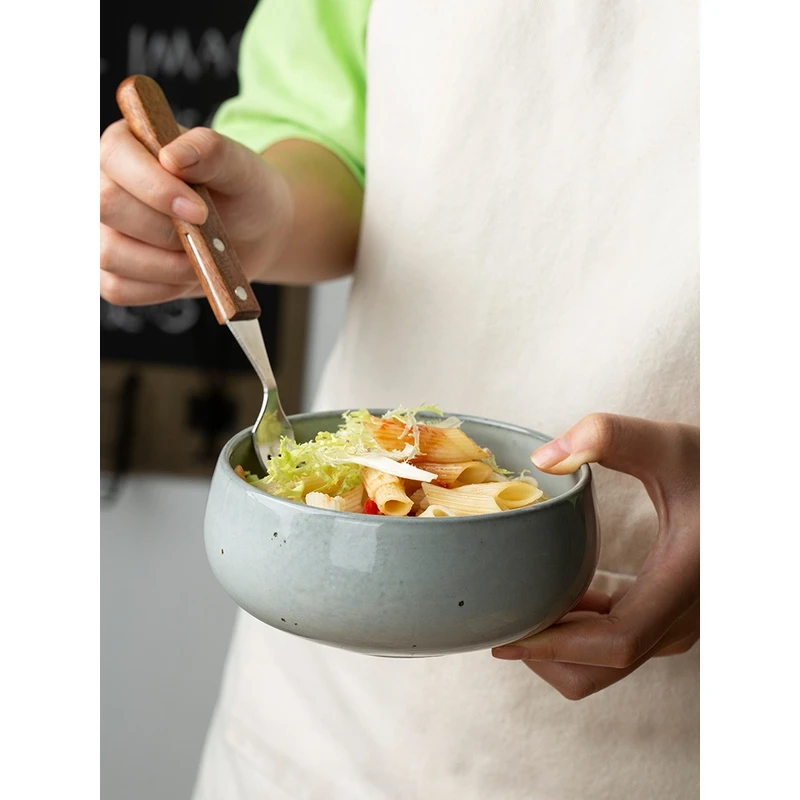 超可爱波波碗外贸陶瓷窑变汤面碗饭碗燕麦粥碗2751