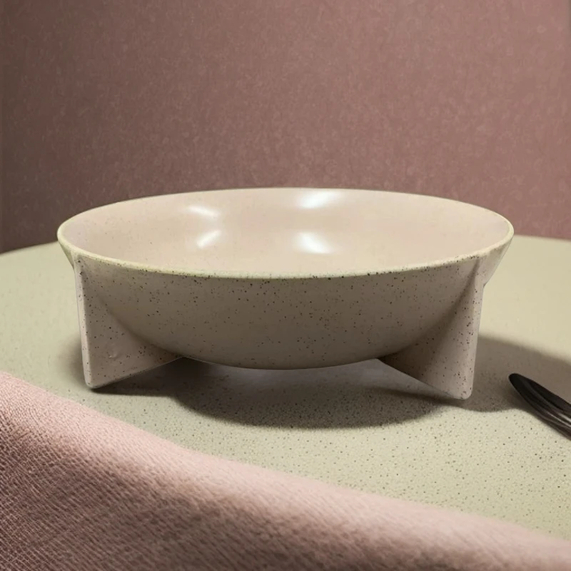 辣107窑变浅粉四角一体大深盆带釉点点款水煮鱼盆海鲜盆微瑕复古