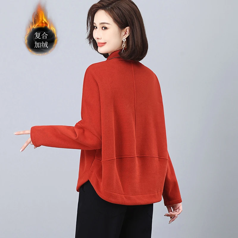 【杭州正版】卫衣女秋冬加厚加绒新款2025韩版洋气宽松显瘦圆领上衣